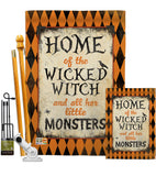 Wicked Home - Halloween Fall Vertical Impressions Decorative Flags HG112059 Made In USA