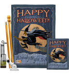 A Spooky Night To All - Halloween Fall Vertical Impressions Decorative Flags HG112063 Made In USA