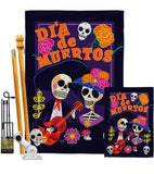 Dia de Muertos Couple - Halloween Fall Vertical Impressions Decorative Flags HG112077 Made In USA