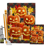 Pumpkin Patch - Halloween Fall Vertical Impressions Decorative Flags HG112089 Made In USA