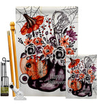 Witch Bouquet - Halloween Fall Vertical Impressions Decorative Flags HG112115 Made In USA