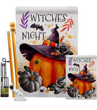 Witches Night - Halloween Fall Vertical Impressions Decorative Flags HG112117 Made In USA