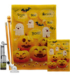 Ghosts And Pumpkins - Halloween Fall Vertical Impressions Decorative Flags HG137557 Made In USA