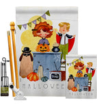 Joyful Halloween - Halloween Fall Vertical Impressions Decorative Flags HG137585 Made In USA