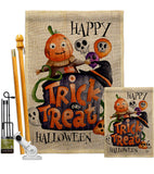 Trick Or Treat Day - Halloween Fall Vertical Impressions Decorative Flags HG190172 Made In USA