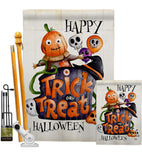 Trick Or Treat Day - Halloween Fall Vertical Impressions Decorative Flags HG190172 Made In USA