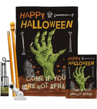 Come in if not Afraid - Halloween Fall Vertical Impressions Decorative Flags HG191027 Made In USA