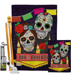 Dia de los Muertos - Halloween Fall Vertical Impressions Decorative Flags HG191029 Made In USA