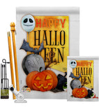 Happy Halloween Spirit - Halloween Fall Vertical Impressions Decorative Flags HG192073 Made In USA