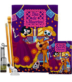 Happy Di de Muertos - Halloween Fall Vertical Impressions Decorative Flags HG192244 Made In USA