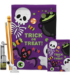 Trick ot Treat - Halloween Fall Vertical Impressions Decorative Flags HG192255 Made In USA