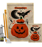 Pumpkins Night - Halloween Fall Vertical Impressions Decorative Flags HG192676 Made In USA