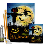 Graveyard Spooky - Halloween Fall Vertical Impressions Decorative Flags HG192692 Made In USA