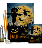 Graveyard Spooky - Halloween Fall Vertical Impressions Decorative Flags HG192692 Made In USA