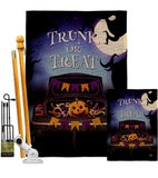 Trunk Or Treat - Halloween Fall Vertical Impressions Decorative Flags HG192702 Made In USA