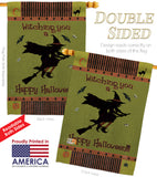 Witching You - Halloween Fall Vertical Impressions Decorative Flags HG112053 Made In USA