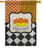 Trick or Treat - Halloween Fall Vertical Impressions Decorative Flags HG112056 Made In USA
