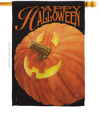 Jack O Lantern - Halloween Fall Vertical Impressions Decorative Flags HG112057 Made In USA