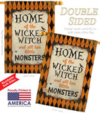 Wicked Home - Halloween Fall Vertical Impressions Decorative Flags HG112059 Made In USA