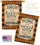 Wicked Home - Halloween Fall Vertical Impressions Decorative Flags HG112059 Made In USA