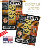 Halloween Happy - Halloween Fall Vertical Impressions Decorative Flags HG112060 Made In USA