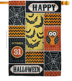 Halloween Happy - Halloween Fall Vertical Impressions Decorative Flags HG112060 Made In USA