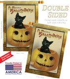 Merry Halloween - Halloween Fall Vertical Impressions Decorative Flags HG112065 Made In USA
