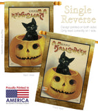 Merry Halloween - Halloween Fall Vertical Impressions Decorative Flags HG112065 Made In USA
