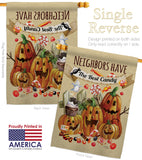 Neighbors Candy - Halloween Fall Vertical Impressions Decorative Flags HG112067 Made In USA