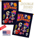 Dia de Muertos Couple - Halloween Fall Vertical Impressions Decorative Flags HG112077 Made In USA