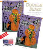 Spooky Pumpkin Men - Halloween Fall Vertical Impressions Decorative Flags HG112085 Made In USA