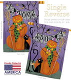 Spooky Pumpkin Men - Halloween Fall Vertical Impressions Decorative Flags HG112085 Made In USA