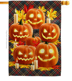 Pumpkin Patch - Halloween Fall Vertical Impressions Decorative Flags HG112089 Made In USA