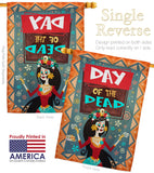 Joyful Day of Dead - Halloween Fall Vertical Impressions Decorative Flags HG112092 Made In USA