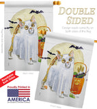 Ghost Cat - Halloween Fall Vertical Impressions Decorative Flags HG112097 Made In USA