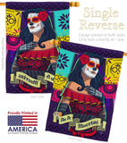 La Calavera Catrina - Halloween Fall Vertical Impressions Decorative Flags HG112102 Made In USA