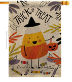 Candy Corn - Halloween Fall Vertical Impressions Decorative Flags HG112103 Made In USA