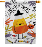 Candy Corn - Halloween Fall Vertical Impressions Decorative Flags HG112103 Made In USA