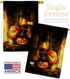 Lantern Pumpkins - Halloween Fall Vertical Impressions Decorative Flags HG112105 Made In USA