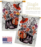 Witch Bouquet - Halloween Fall Vertical Impressions Decorative Flags HG112115 Made In USA