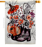 Witch Bouquet - Halloween Fall Vertical Impressions Decorative Flags HG112115 Made In USA