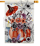 Spooky Bouquet - Halloween Fall Vertical Impressions Decorative Flags HG112116 Made In USA