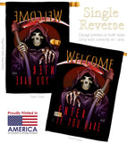 Enter If You Dare - Halloween Fall Vertical Impressions Decorative Flags HG137068 Made In USA