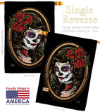 La Calavera Catrina - Halloween Fall Vertical Impressions Decorative Flags HG137086 Made In USA