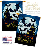 Halloween Night - Halloween Fall Vertical Impressions Decorative Flags HG137251 Made In USA