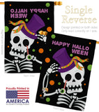 Happy Halloween - Halloween Fall Vertical Impressions Decorative Flags HG137262 Made In USA