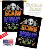 Scary Night - Halloween Fall Vertical Impressions Decorative Flags HG137296 Made In USA