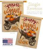 Fall Pumpkins - Halloween Fall Vertical Impressions Decorative Flags HG137298 Made In USA