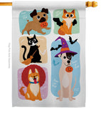 Halloween Dress Up - Halloween Fall Vertical Impressions Decorative Flags HG137623 Made In USA