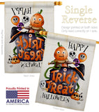 Trick Or Treat Day - Halloween Fall Vertical Impressions Decorative Flags HG190172 Made In USA